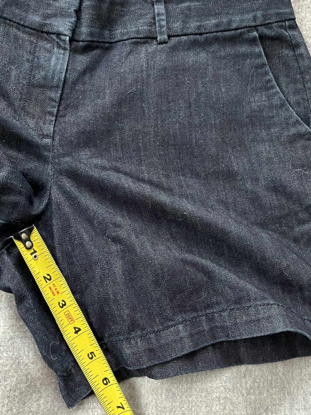 Ann Taylor LOFT Denim Dark Navy Women’s Tailored Shorts - Size 8 - Picture 3 of 9